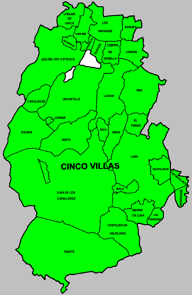 Detalles de la Comarca de las Cinco Villas en Arag�n